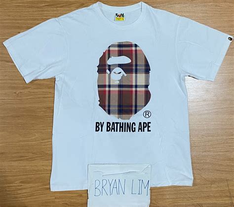 bape burberry collab|Bape Burberry head.